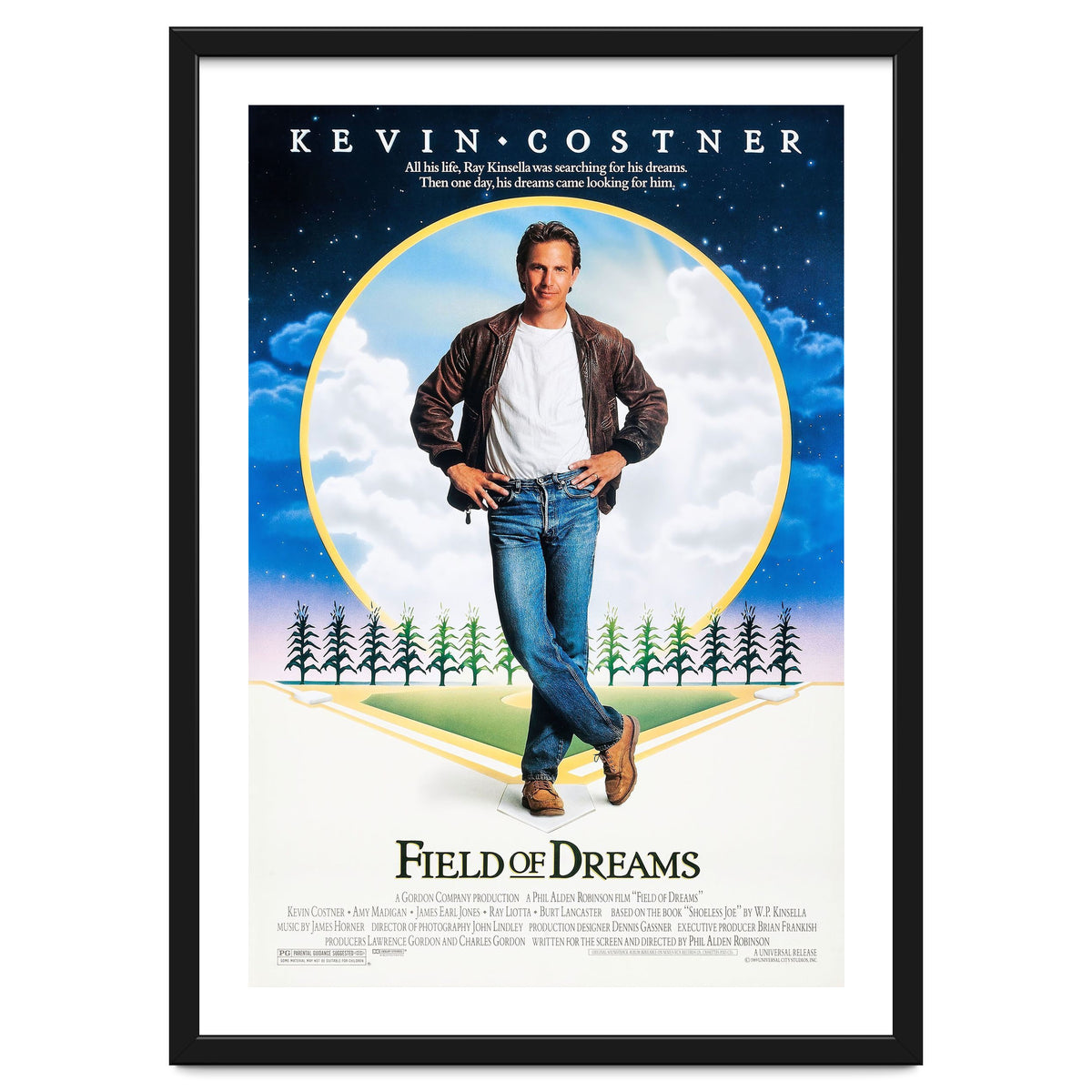 FIELD OF DREAMS (1989), directed by PHIL ALDEN ROBINSON.