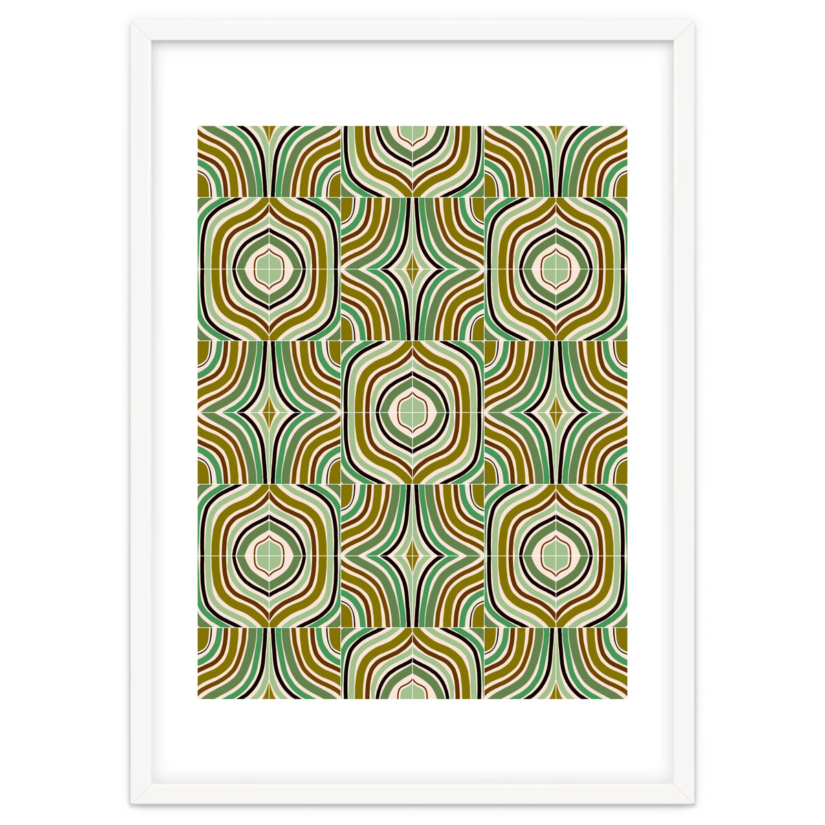 Jade Retro Rainbow Tiles