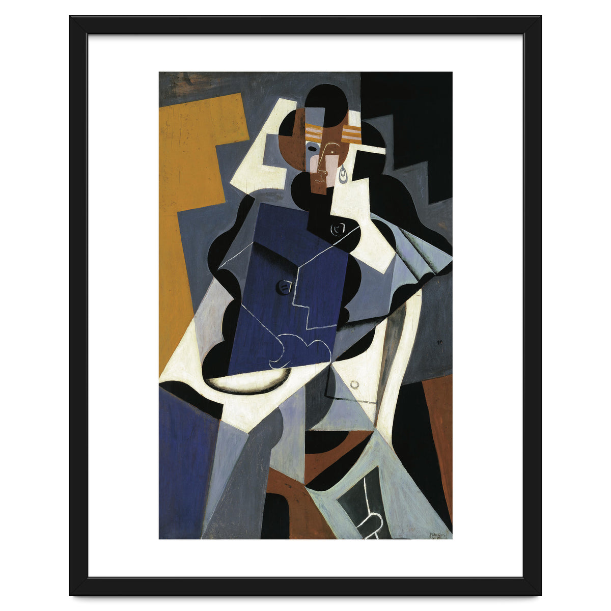 Juan Gris (Madrid, 1887-Boulogne-sur-Seine, 1927). Seated Woman (1917). Oil on panel. 116 x 73 cm.