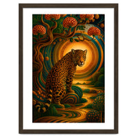 Leopard in Retro Contemporary Aesthetics