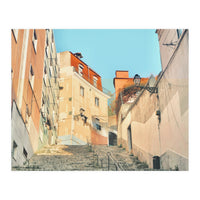 Lisbon Apartment Street (Print Only)