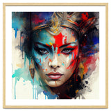 Crowned Mask Asian Warrior Portrait thumbnail