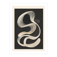 Monochrome Flow Abstract Line Movement (Print Only)