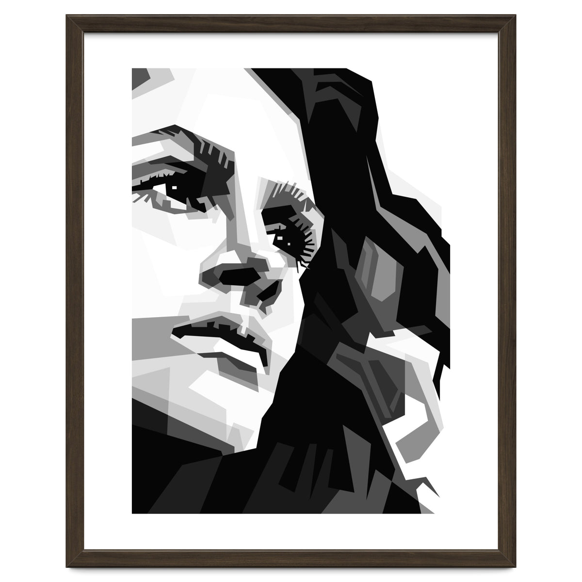 Julia Roberts Monochrome Illustration