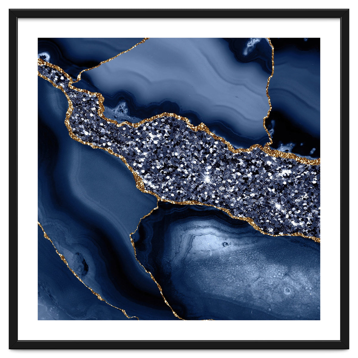 Agate Glitter Ocean Texture 05