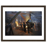 Peder Severin Kroyer (1851-1909). Danish painter. The Iron Foundry, Burmeister & Wain, 1885. thumbnail