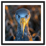 Great Blue Heron Closeup Dramatic Portrait thumbnail