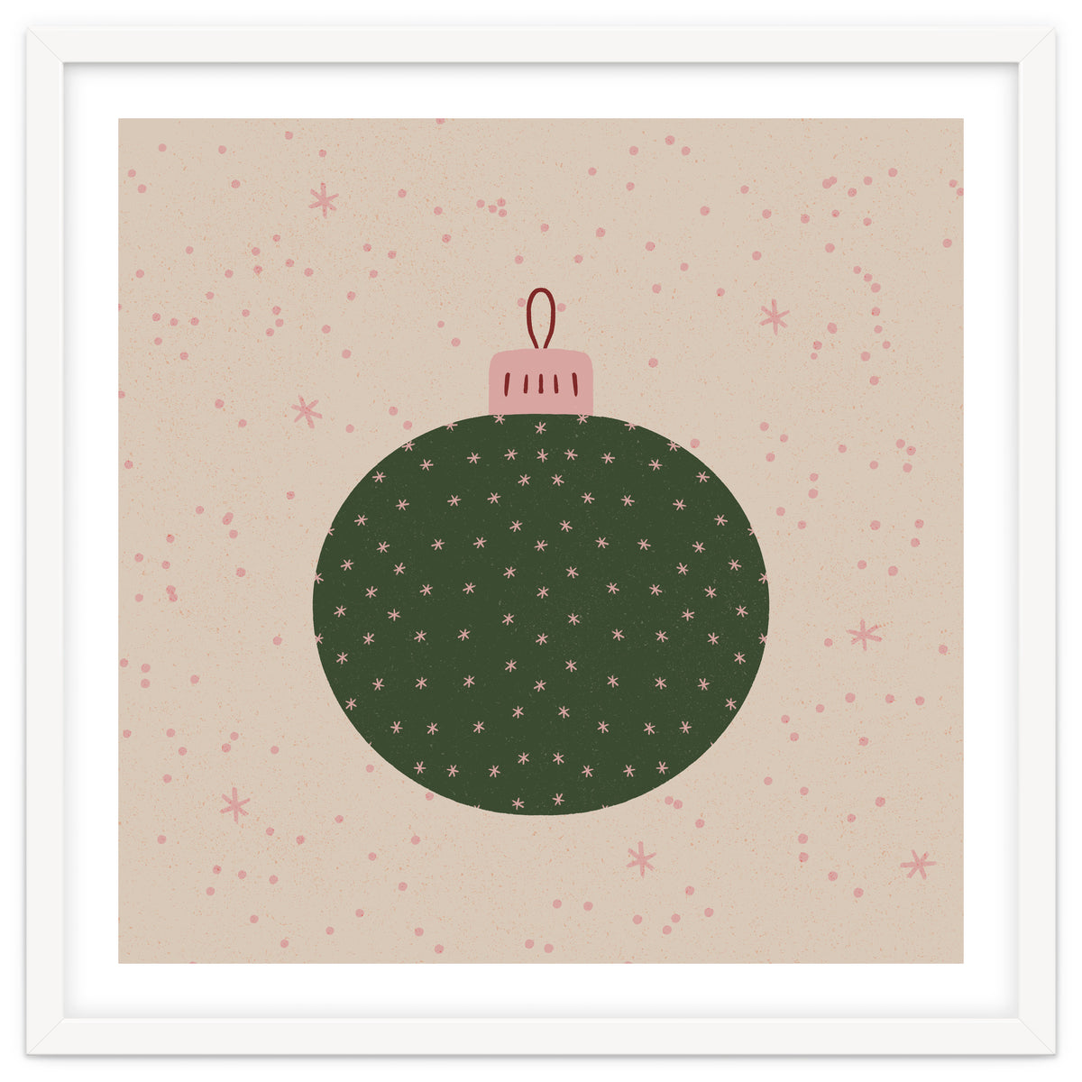 Christmas globe with snowflakes