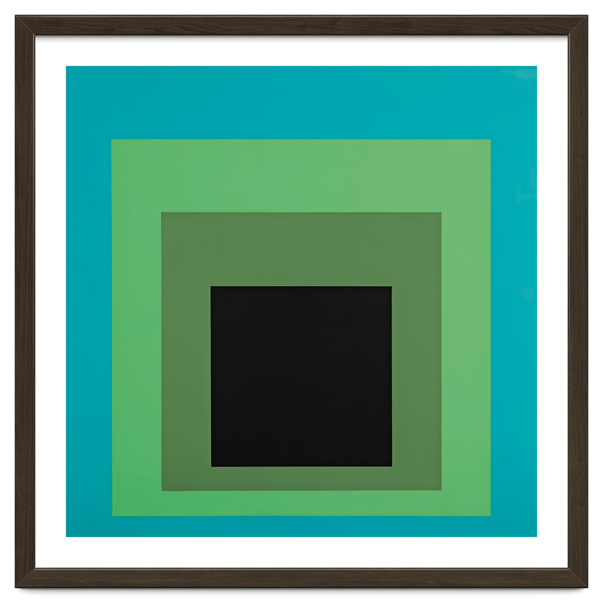 JOSEF ALBERS - HOMAGE TO THE SQUARE GREEN BLACK