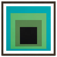 JOSEF ALBERS - HOMAGE TO THE SQUARE GREEN BLACK