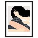 Not Today, Sleepy Lazy Woman In Bed, Quirky Eclectic Blanket Cozy Sleep In Illustration thumbnail
