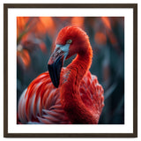 Vibrant Flamingo Close Up Portrait Outdoor Nature thumbnail