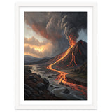 Dramatic Volcanic Eruption Landscape Art thumbnail