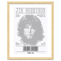 Receipt Art Jim Morrison