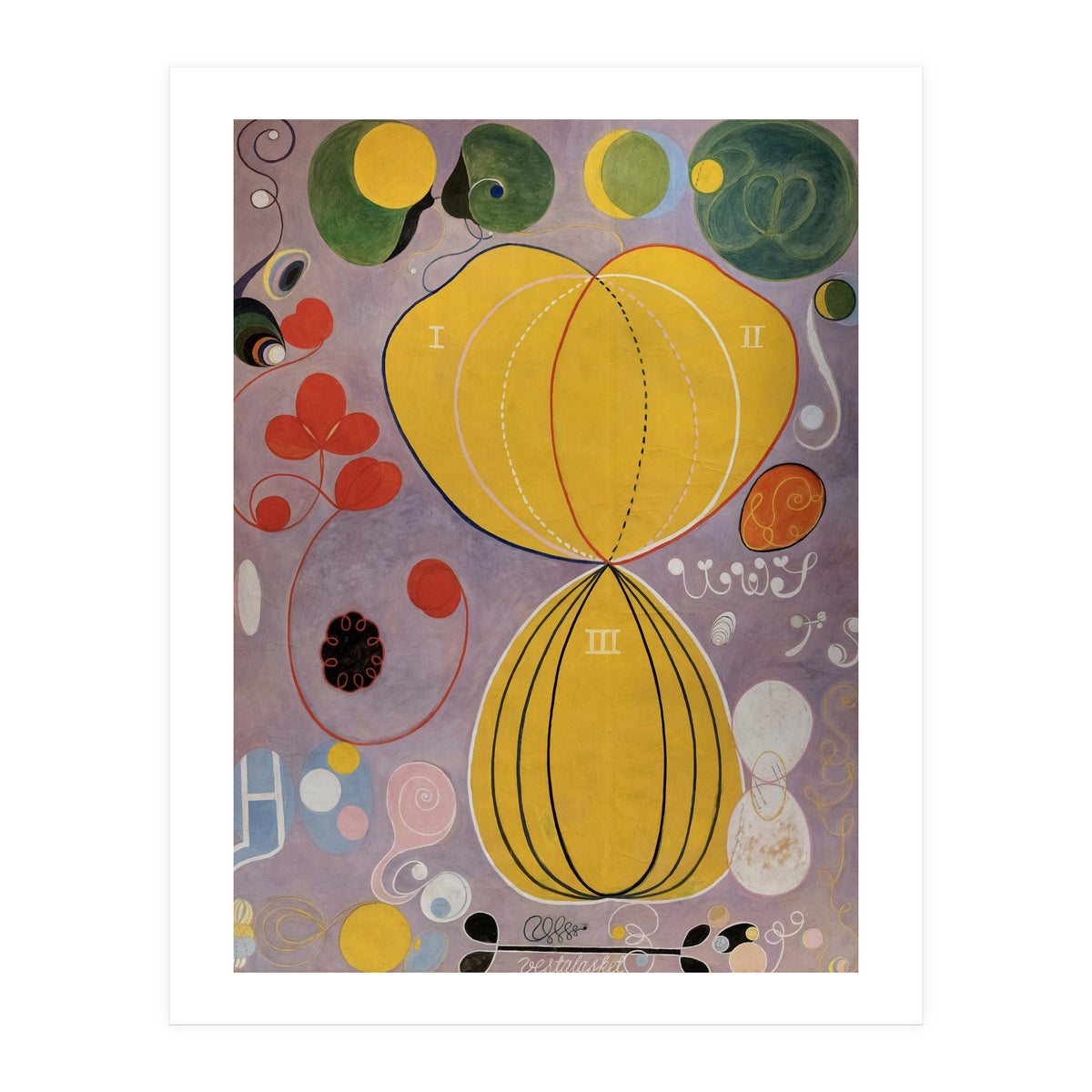 Hilma af Klint - The Ten Largest No 5 Adulthood Abstract Spiritual Art (Print Only)