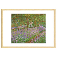 Le jardin a Giverny. Oil on canvas.