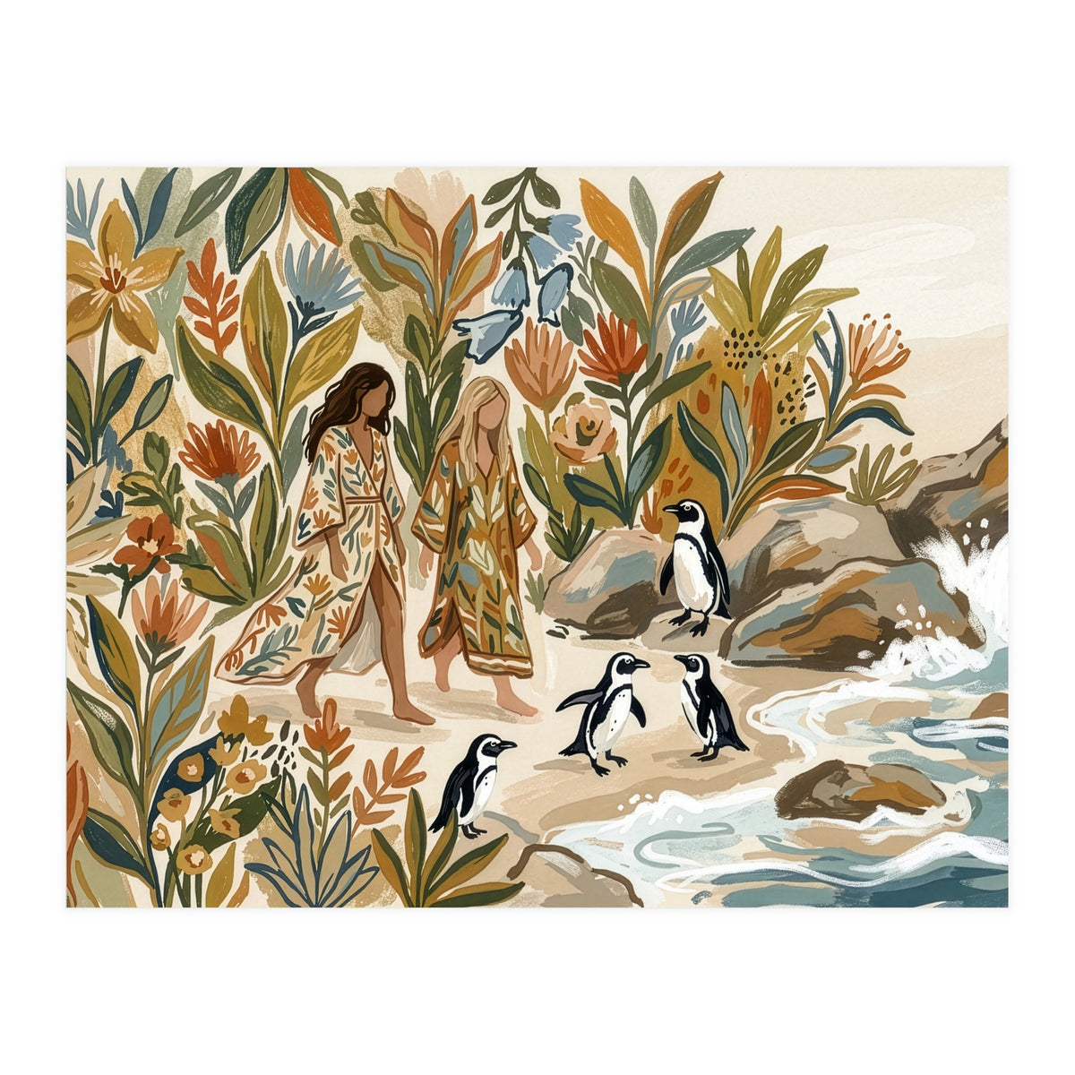 Bohemian Coastal Stroll (Print Only)