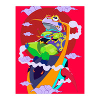 Knight Frog Pop Art Illustration (Print Only)