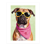 Cool Dog with Sunglasses – Funky Bandana  (Print Only) thumbnail