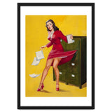 Pinup Girl In Office Accident thumbnail