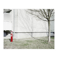Red light pole and Tree shadow on the wall (Print Only)