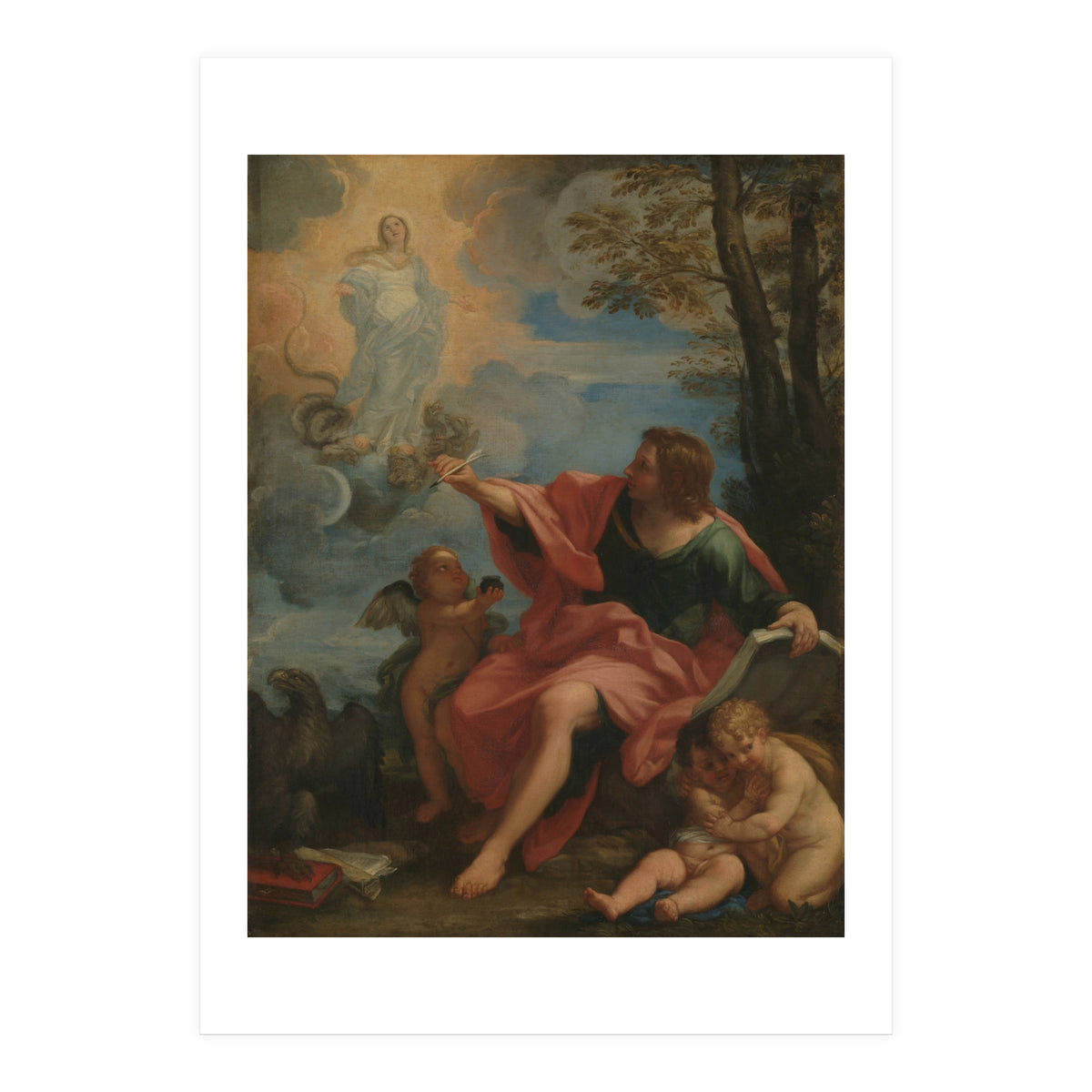 Carlo Maratta – Saint John the Evangelist on Patmos (c. 1680–1720) (Print Only)