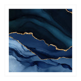 Navy & Gold Agate Texture 12 (Print Only) thumbnail