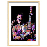 Chuck Berry Rock and Roll Guitarist Colorful thumbnail