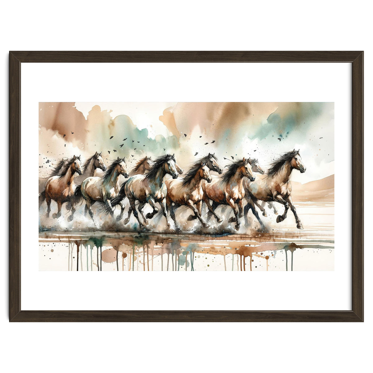 Running Horses Panorama