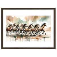 Running Horses Panorama