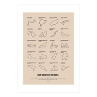 Grand Prix Formula One Circuits Racing Car (Print Only)