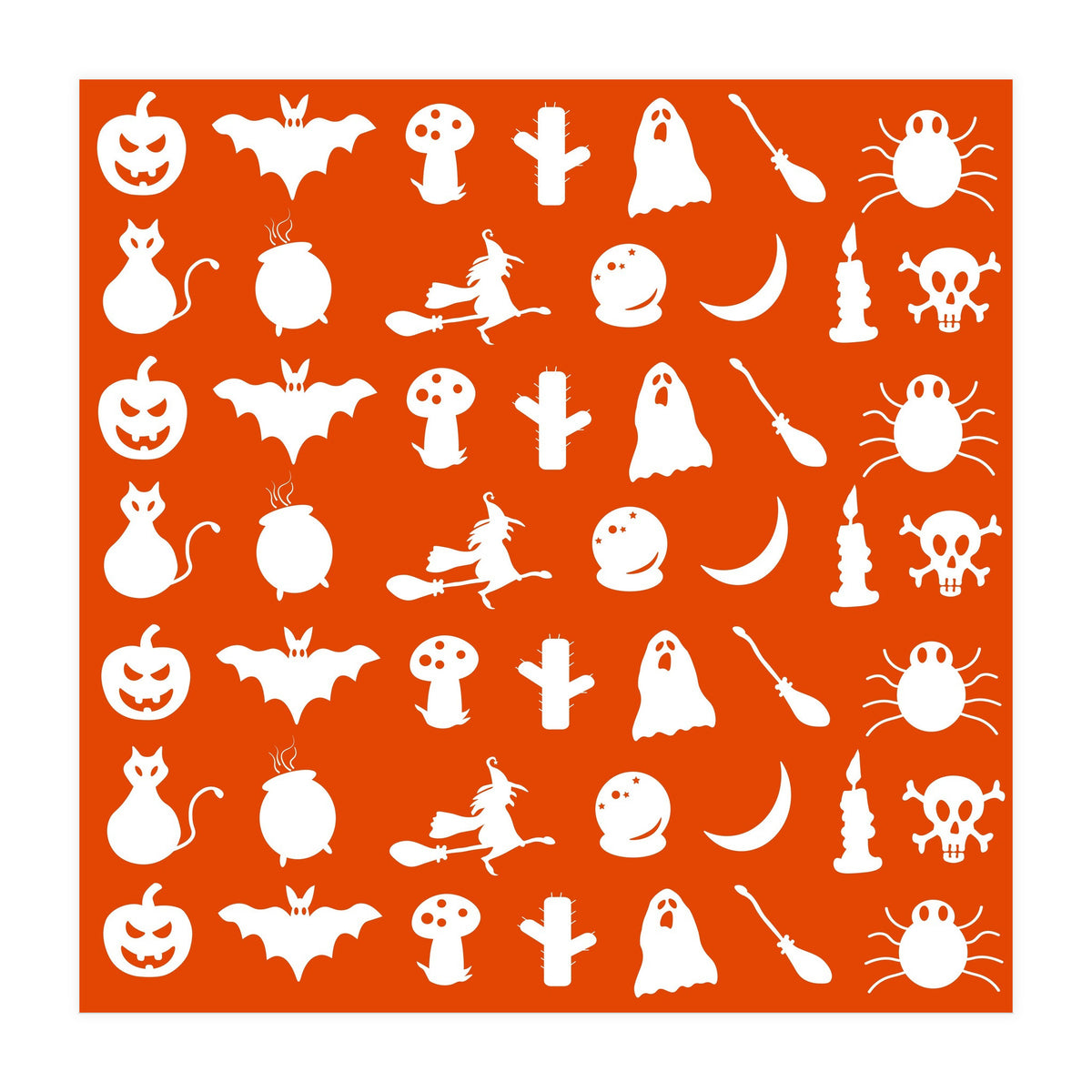 Halloween Icons Pattern (Print Only)