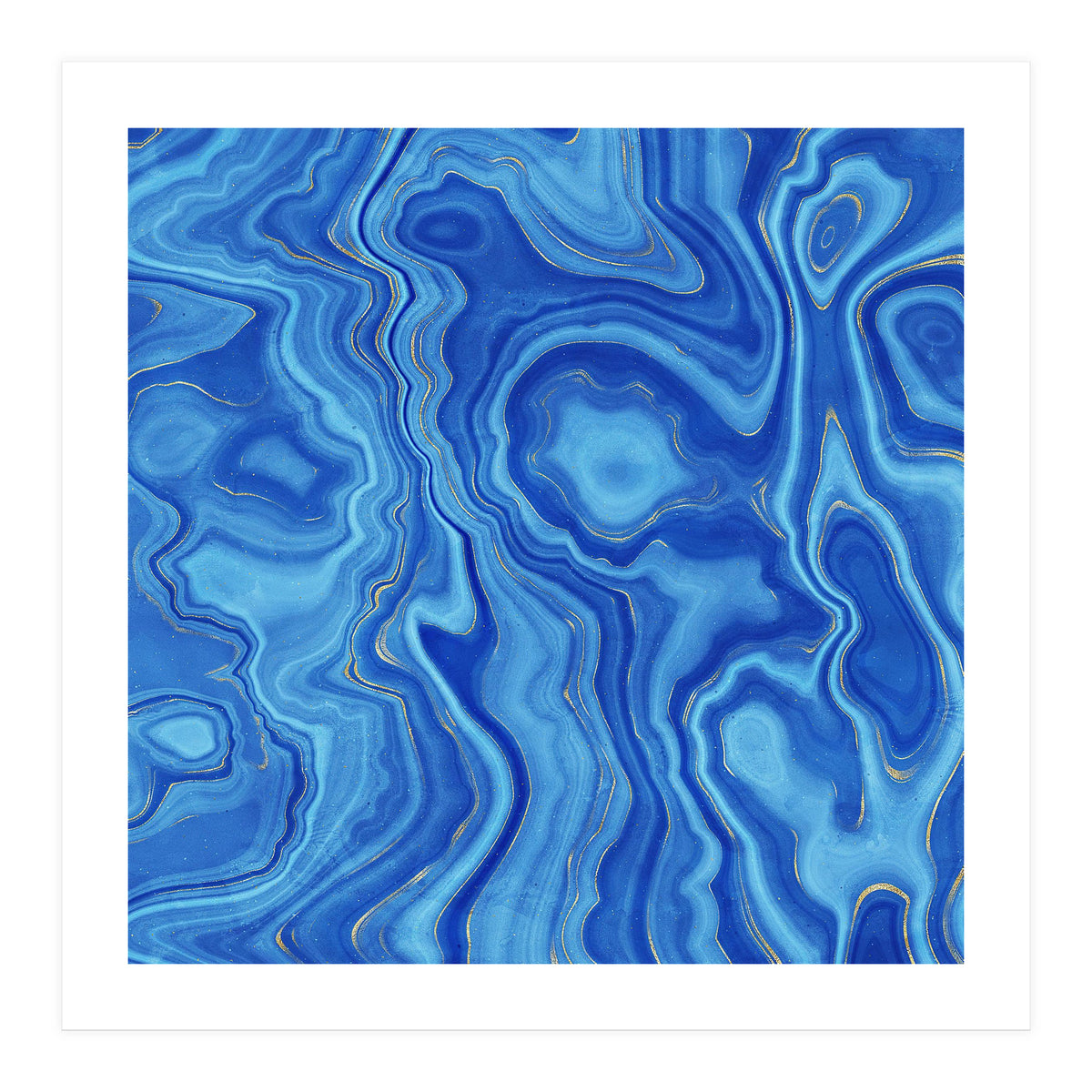 Blue Agate Texture 01 (Print Only)