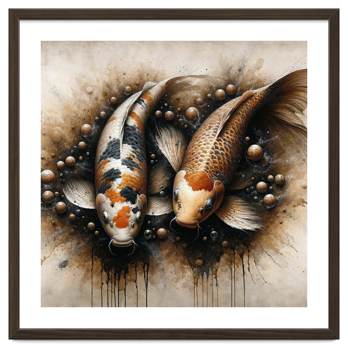 Powerful Koi Fish Pair