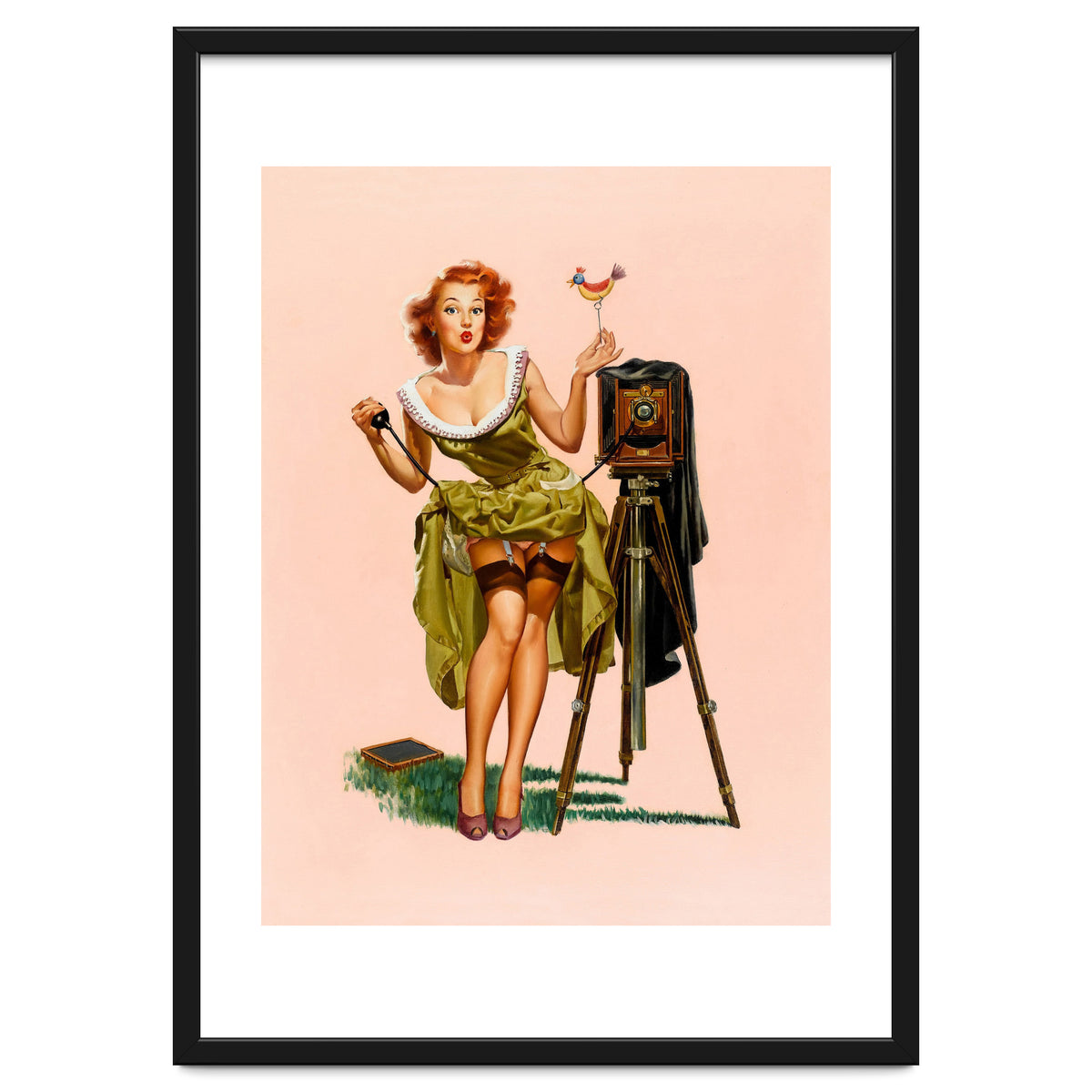 Sexy Pinup Woman On Photo Session