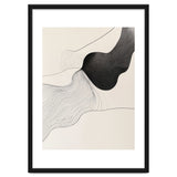 Abstract Black And White Organic Flowing Lines Art thumbnail