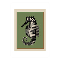 Striped Seahorse I (Print Only)