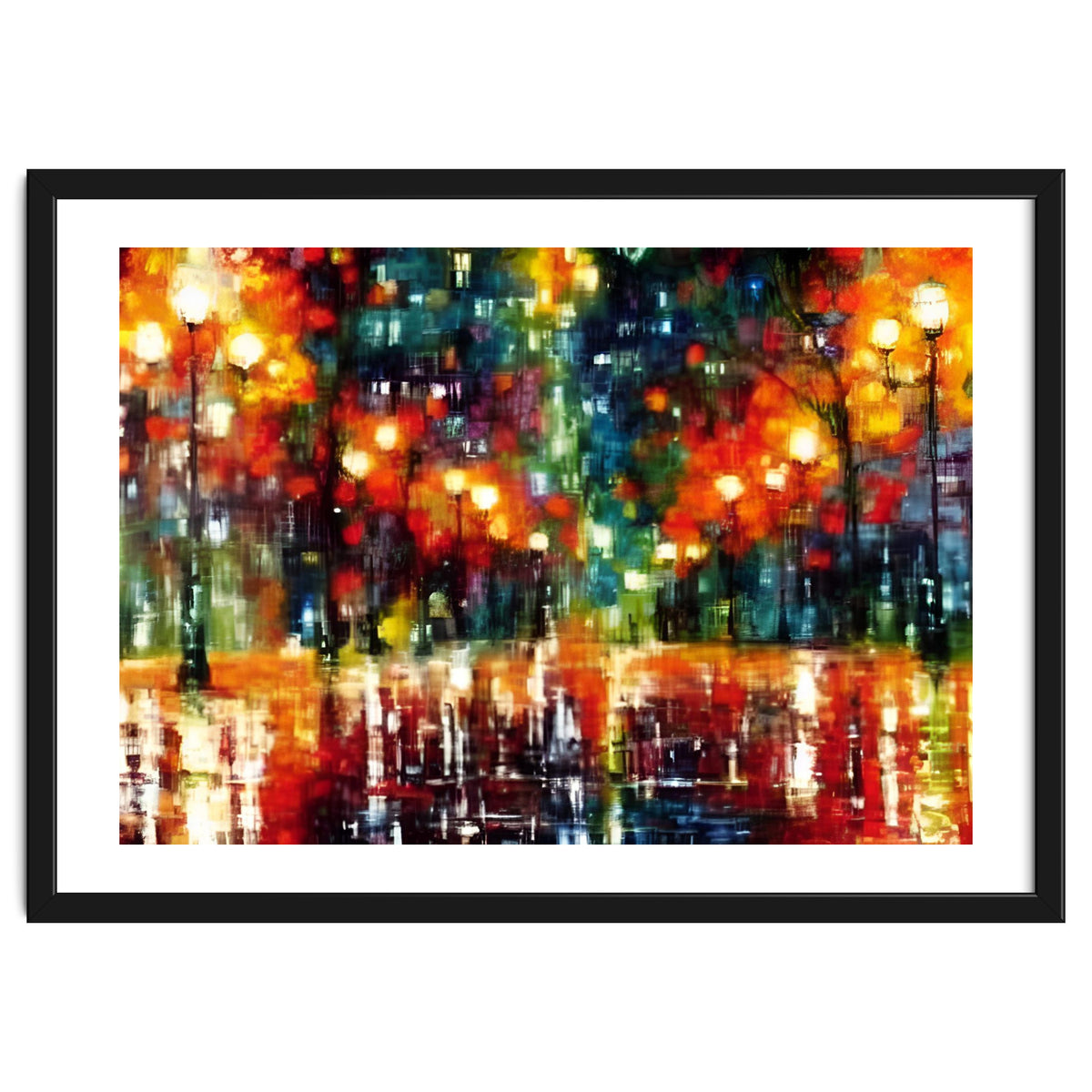 Abstract Contemporary Rainy