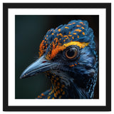 Close Up Of A Colorful Bird Head And Eye thumbnail