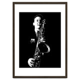 Stan Getz American Jazz Saxophonist in Grayscale thumbnail