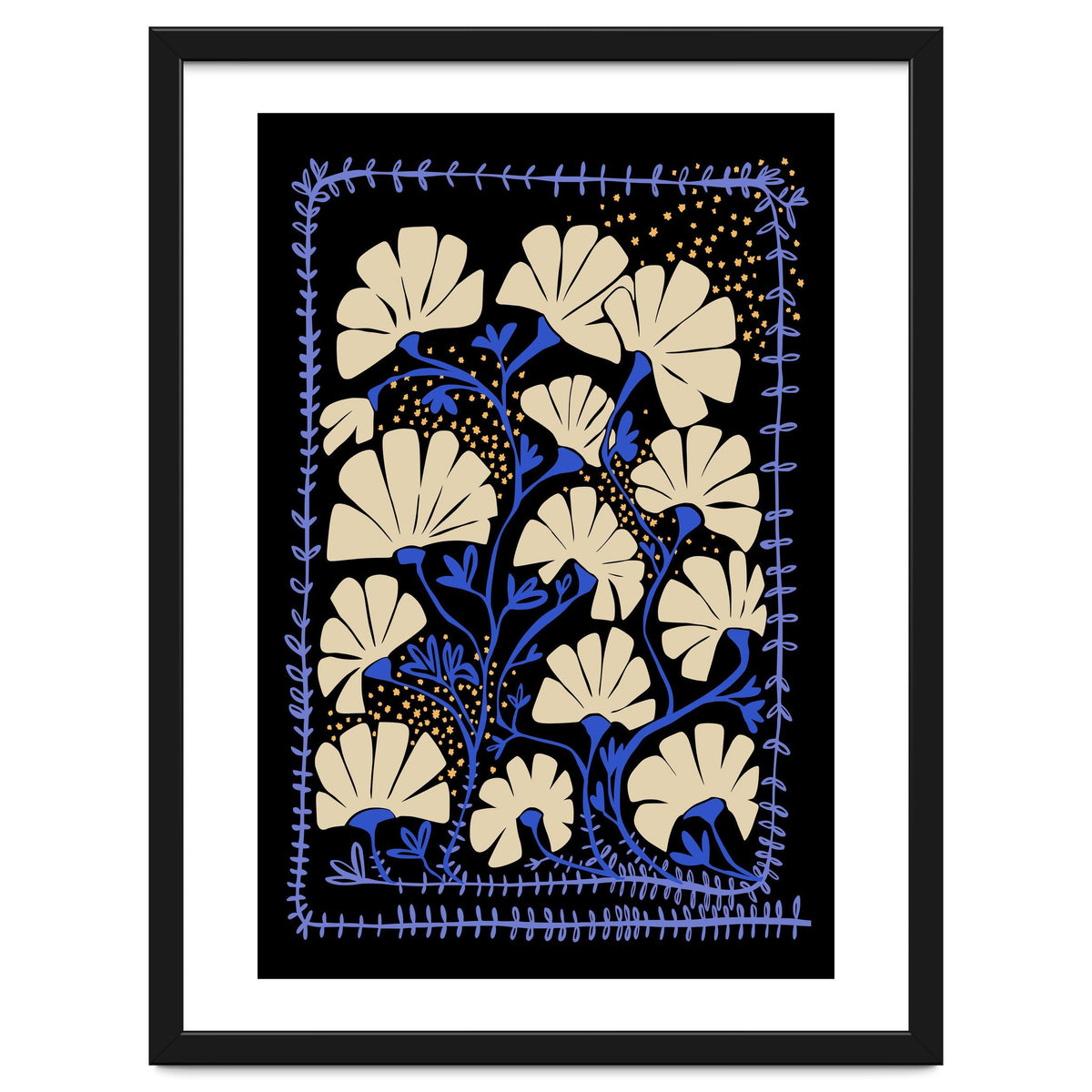 Klimts blooming  black