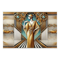 Gatsby Woman Art Deco Scene (Print Only)