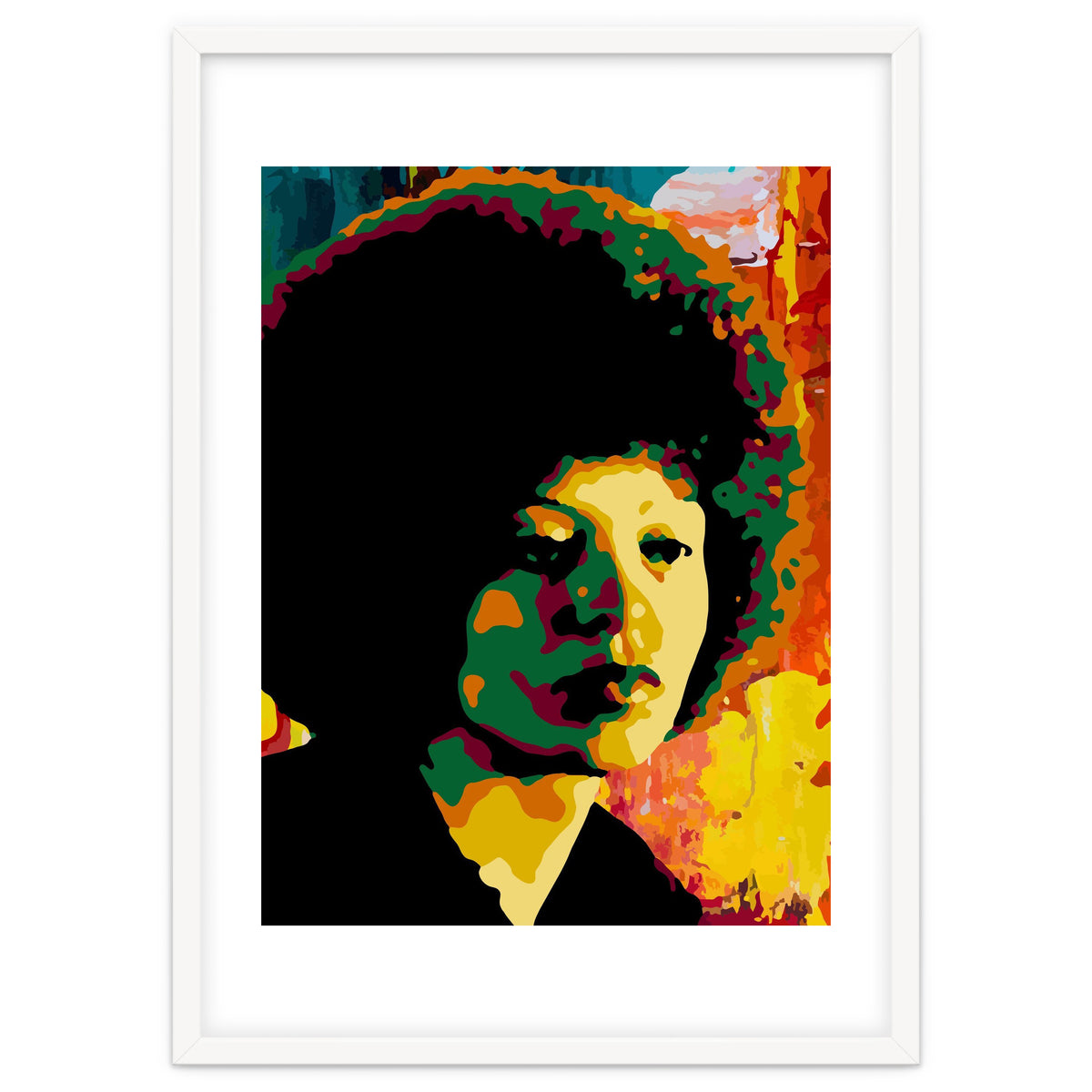 Angela Davis Colorful abstract Art 2