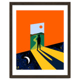 The Path Ahead, Abstract Concept Positivity Growth Mindset People, Eclectic Inspire Bohemian Contemporary Modern Pop Art thumbnail