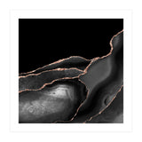 Black & Rose Gold Agate Texture 04  (Print Only) thumbnail