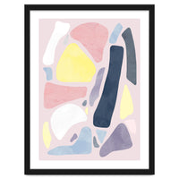 Organic Rustic Abstract Shapes Pastel I