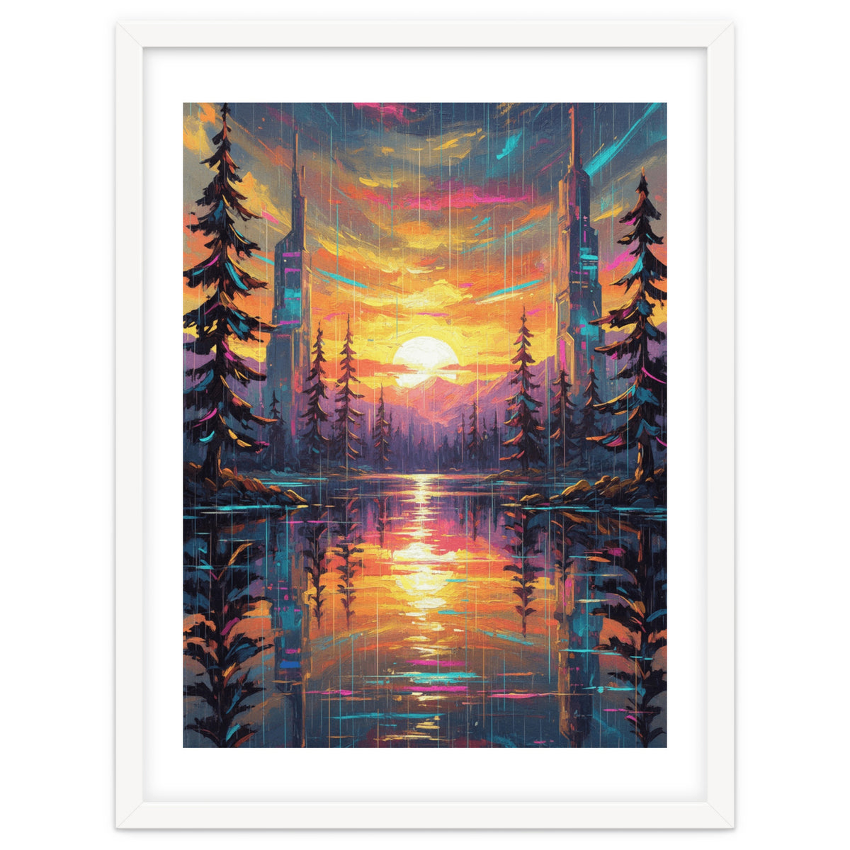 A Cybernetic Sunset Reflecting the Symbiosis