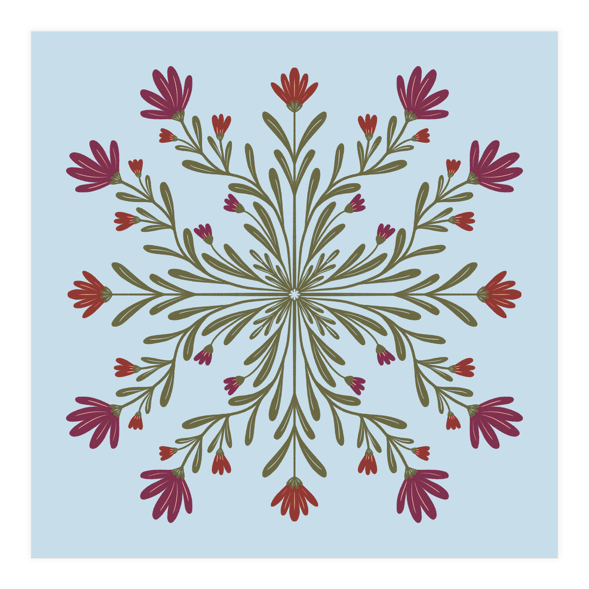 Floral Mandala  (Print Only)