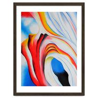 Georgia O’Keeffe – Music, Pink and Blue (1918) | Abstract Modernist Harmony of Color and Emotion