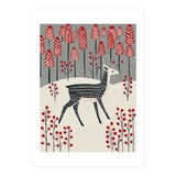 Fawn in a Winter Landscape (Print Only) thumbnail